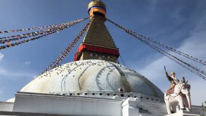 Boudhanath Stupa, a sacred pilgrimage site in Kathmandu